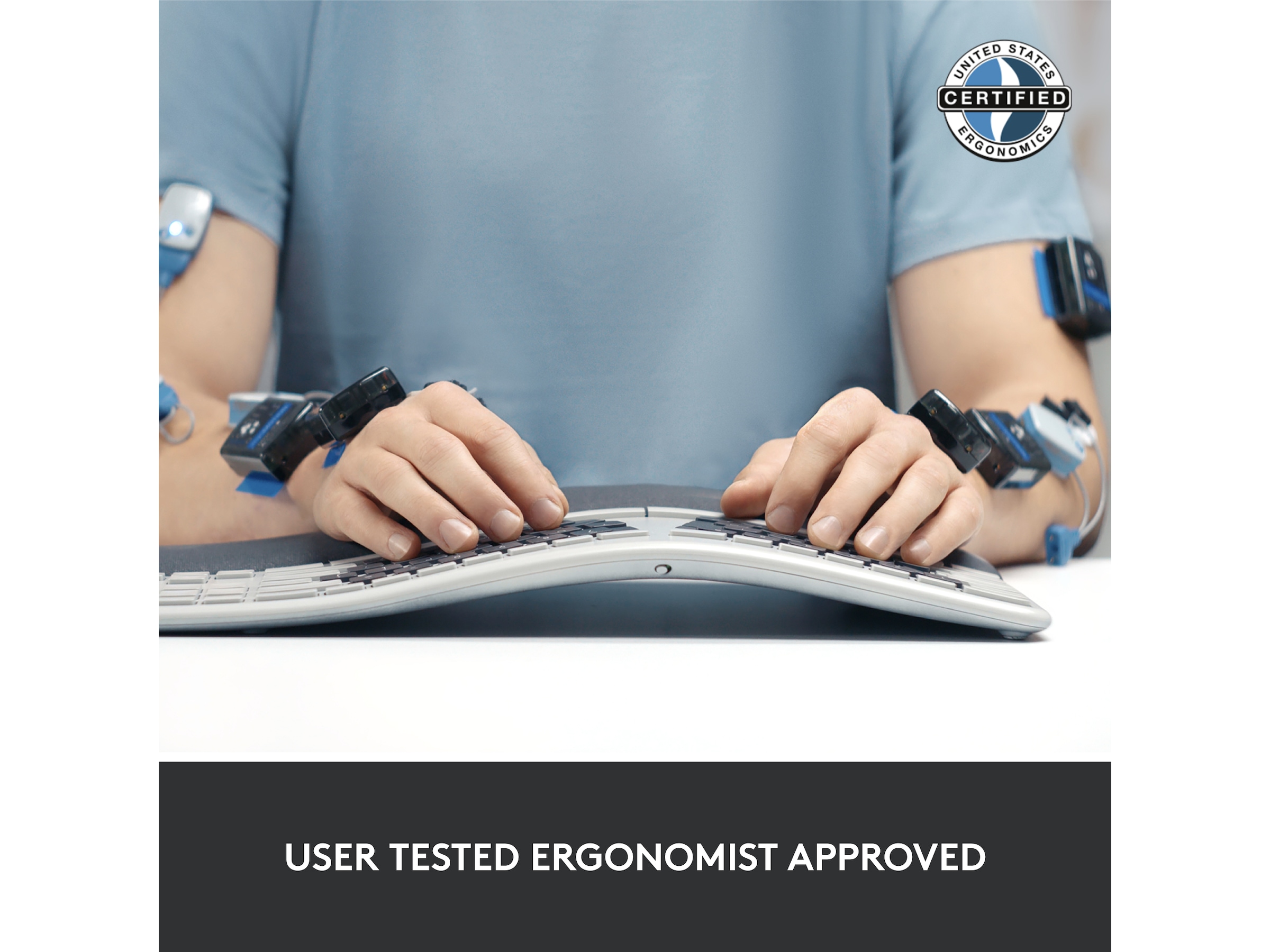 Logitech ERGO K860 Trådlös Tangentbord Tangentbord