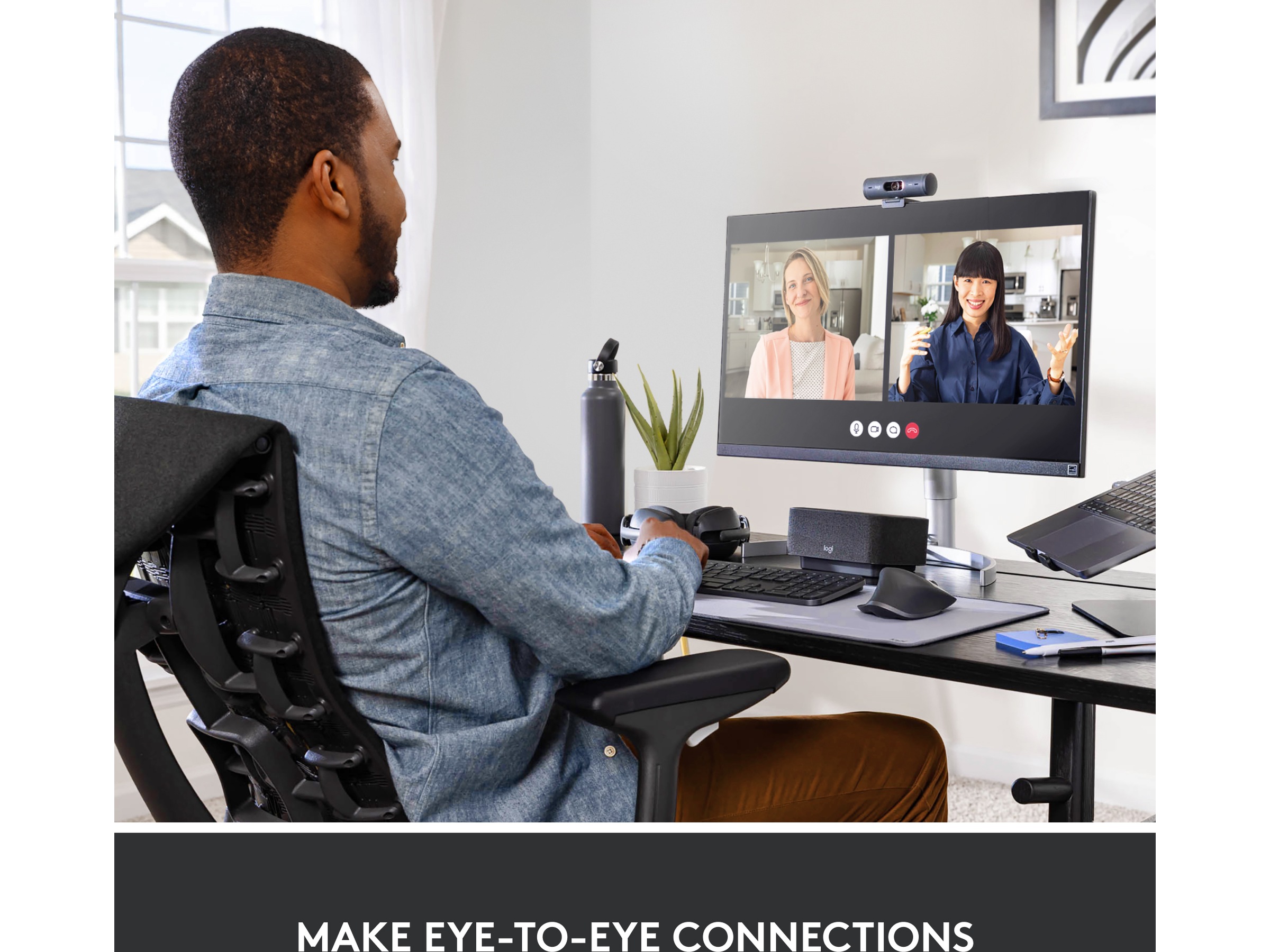 Logitech Brio 500 webbkamera (graphite) Webbkamera