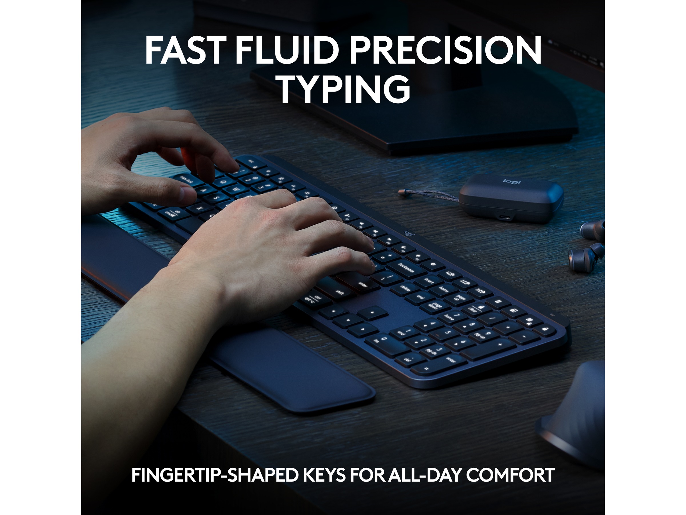 Logitech MX Keys S Trådlöst tangentbord (graphite) Tangentbord