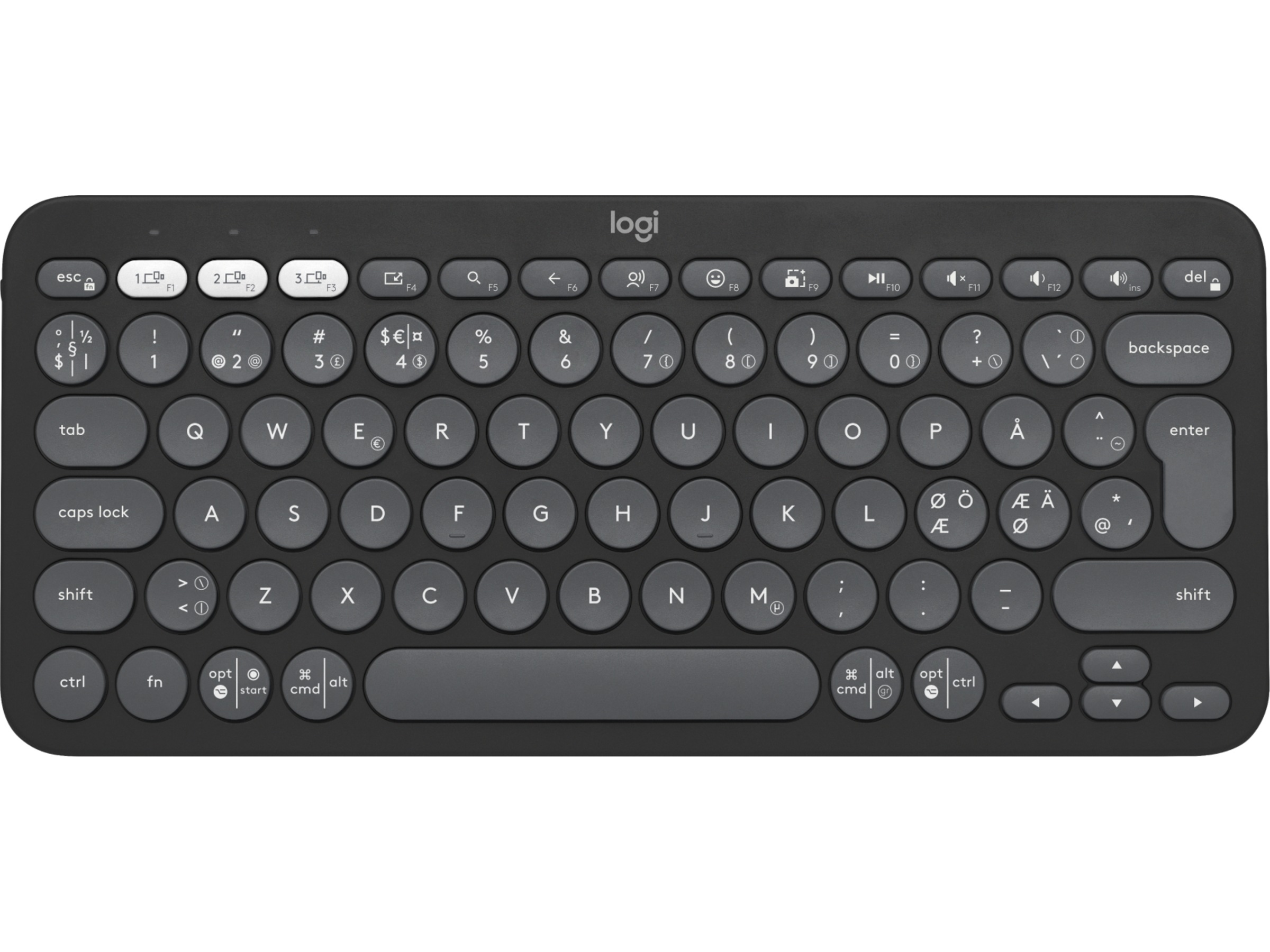 Pebble Keys 2 K380s (svart) Tangentbord