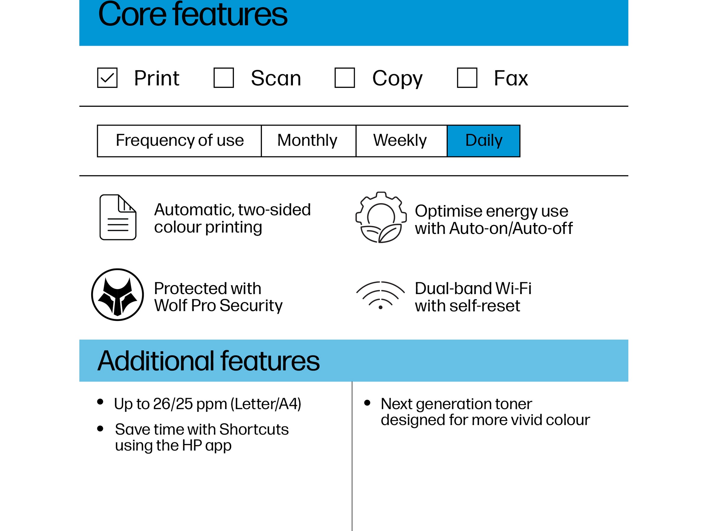 HP LaserJet Pro 3202dw laserskrivare Skrivare