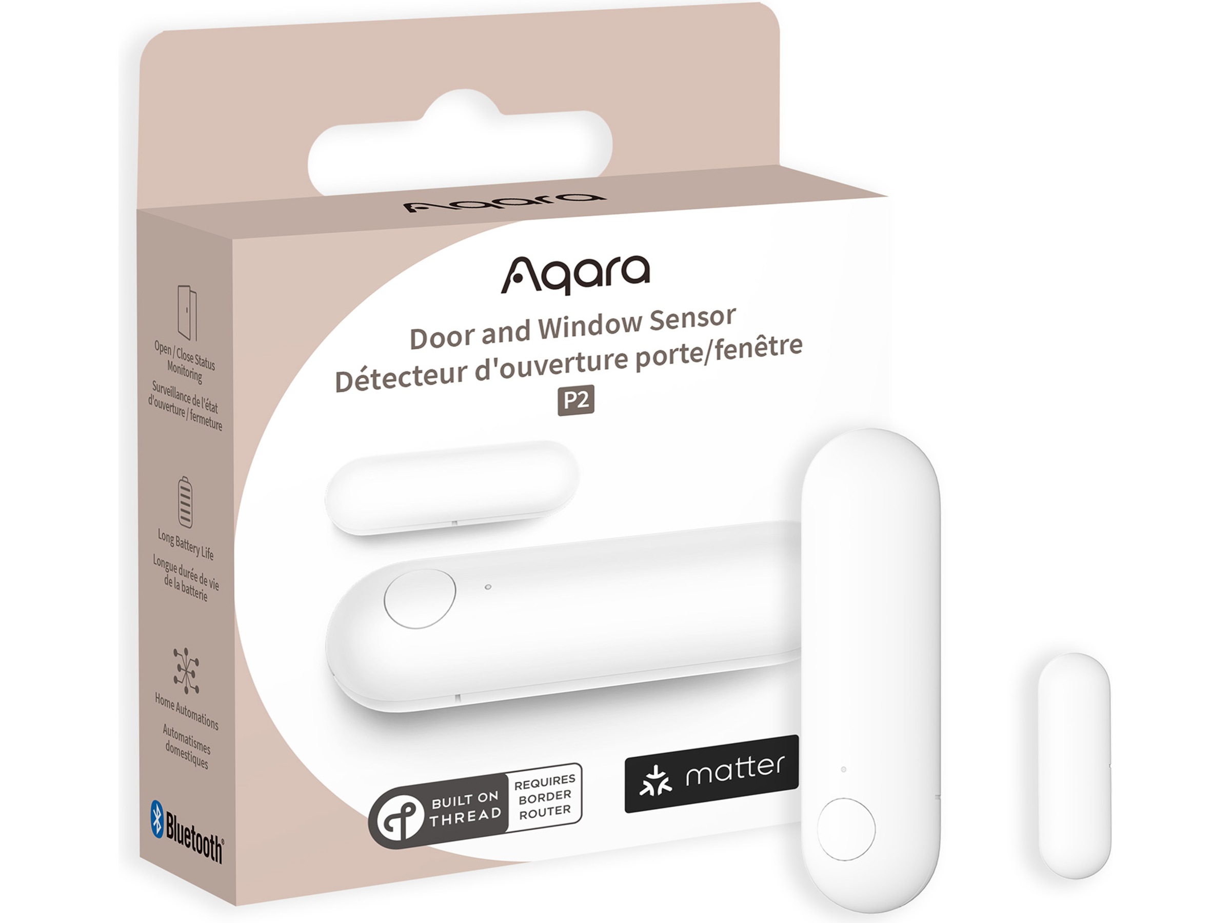 Aqara dörr- och fönstersensor P2 (vit) Sensorer