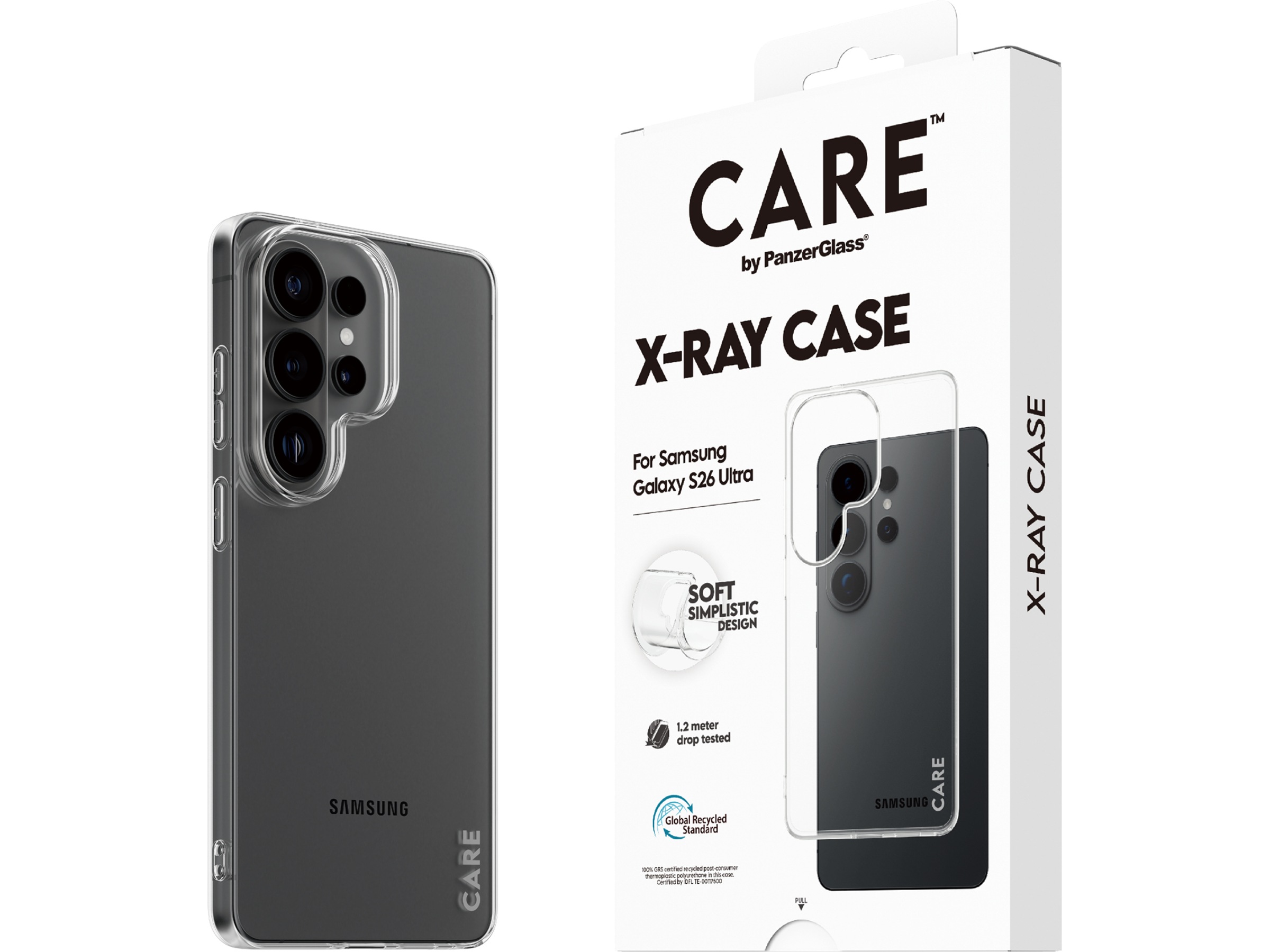 PanzerGlass CARE Galaxy S26 Ultra X-Ray fodral (genomskinligt) Mobilskal