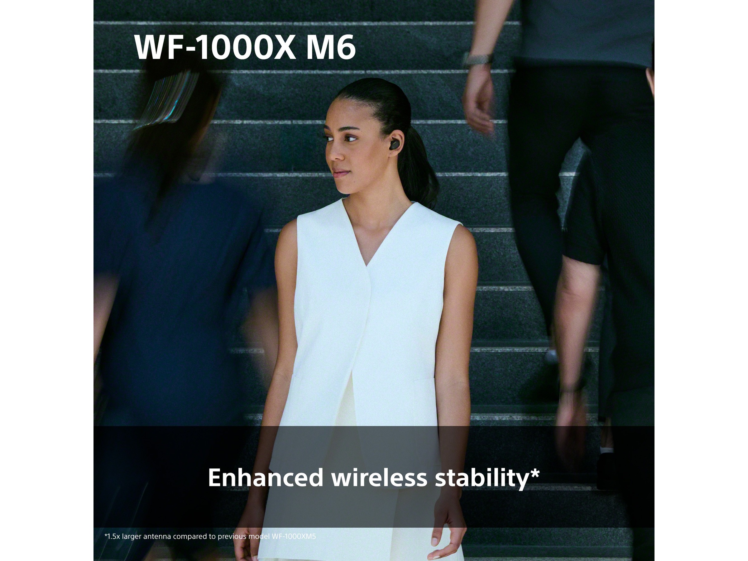 Sony WF-1000XM6 trådlösa öronproppar med brusreducering (svart) In-ear hörlurar