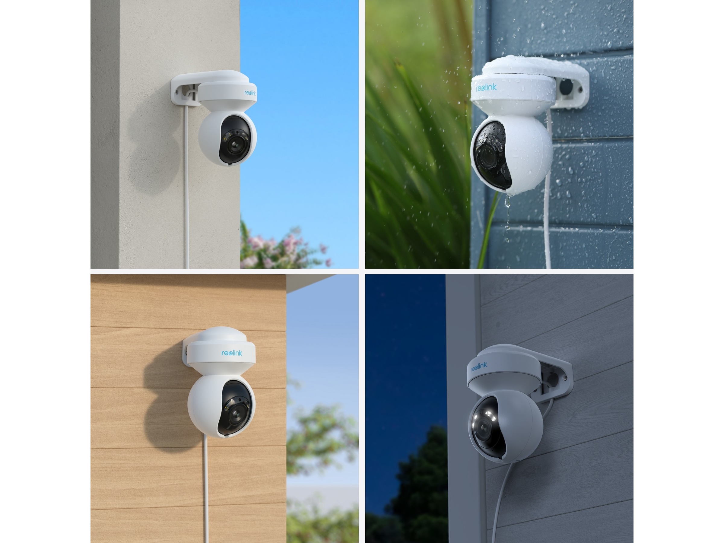 Reolink E1 Outdoor WiFi utomhus övervakningskamera 4-pack Övervakningskamera