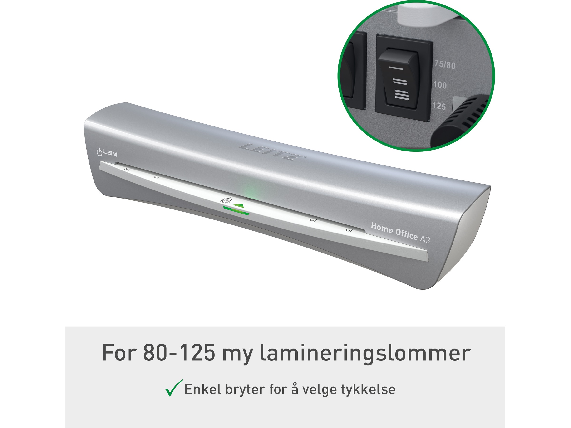 Leitz Lamineringsmaskin iLAM HOME Office A3 Laminatorer