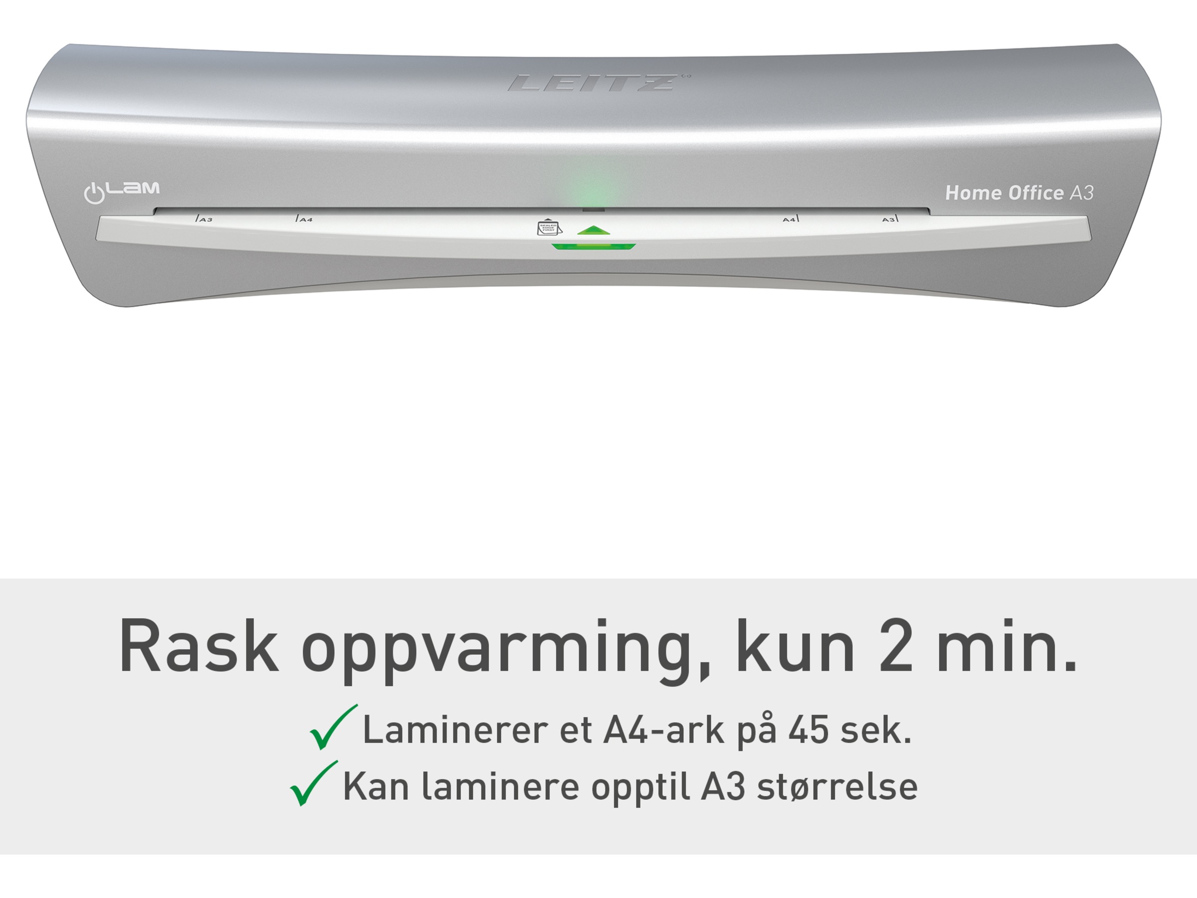 Leitz Lamineringsmaskin iLAM HOME Office A3 Laminatorer