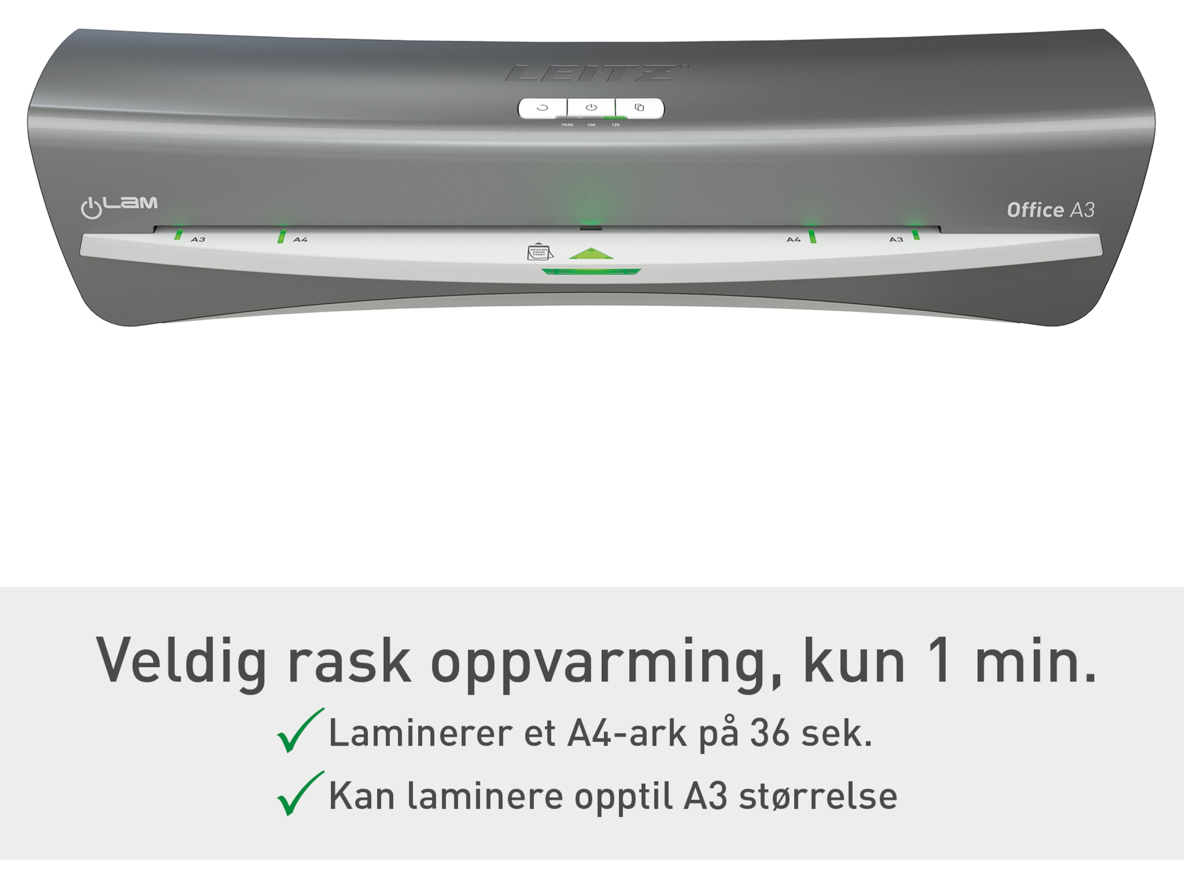 Leitz Lamineringsmaskine iLAM A3 Office Laminatorer