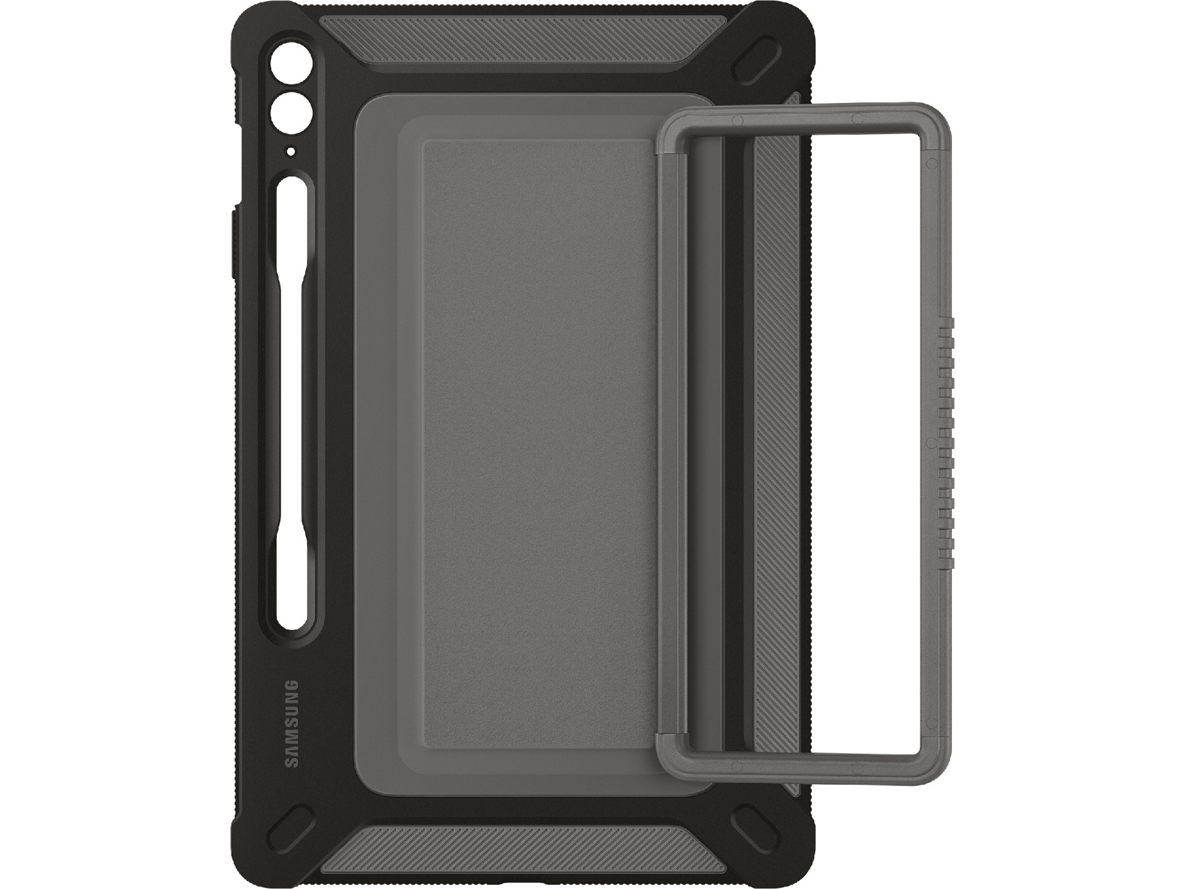 Samsung Galaxy Tab S9 FE+ Outdoor Cover (svart/grå) Skydd