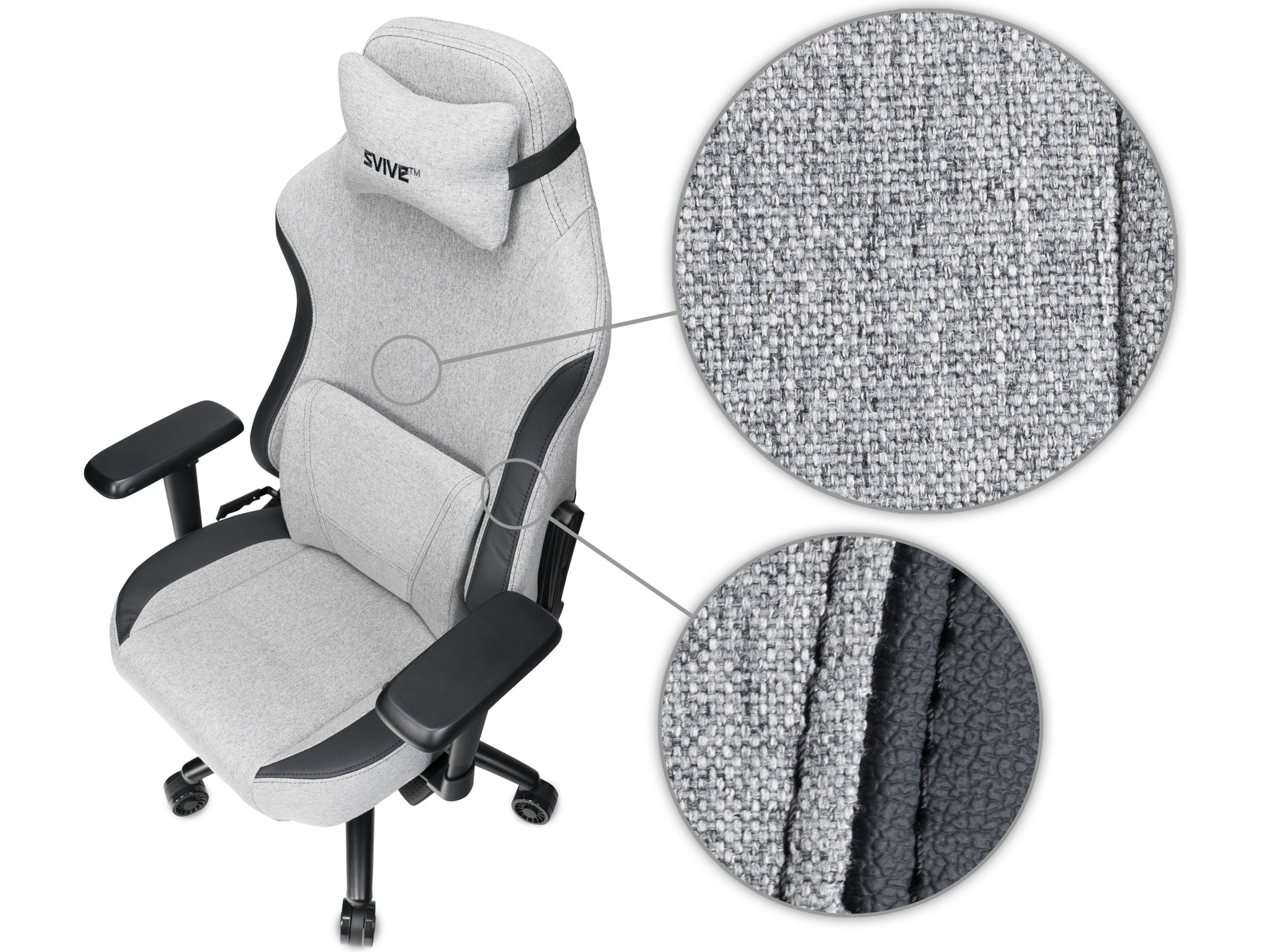 Svive Gemini gamingstol (ljus grå) Gamingstolar