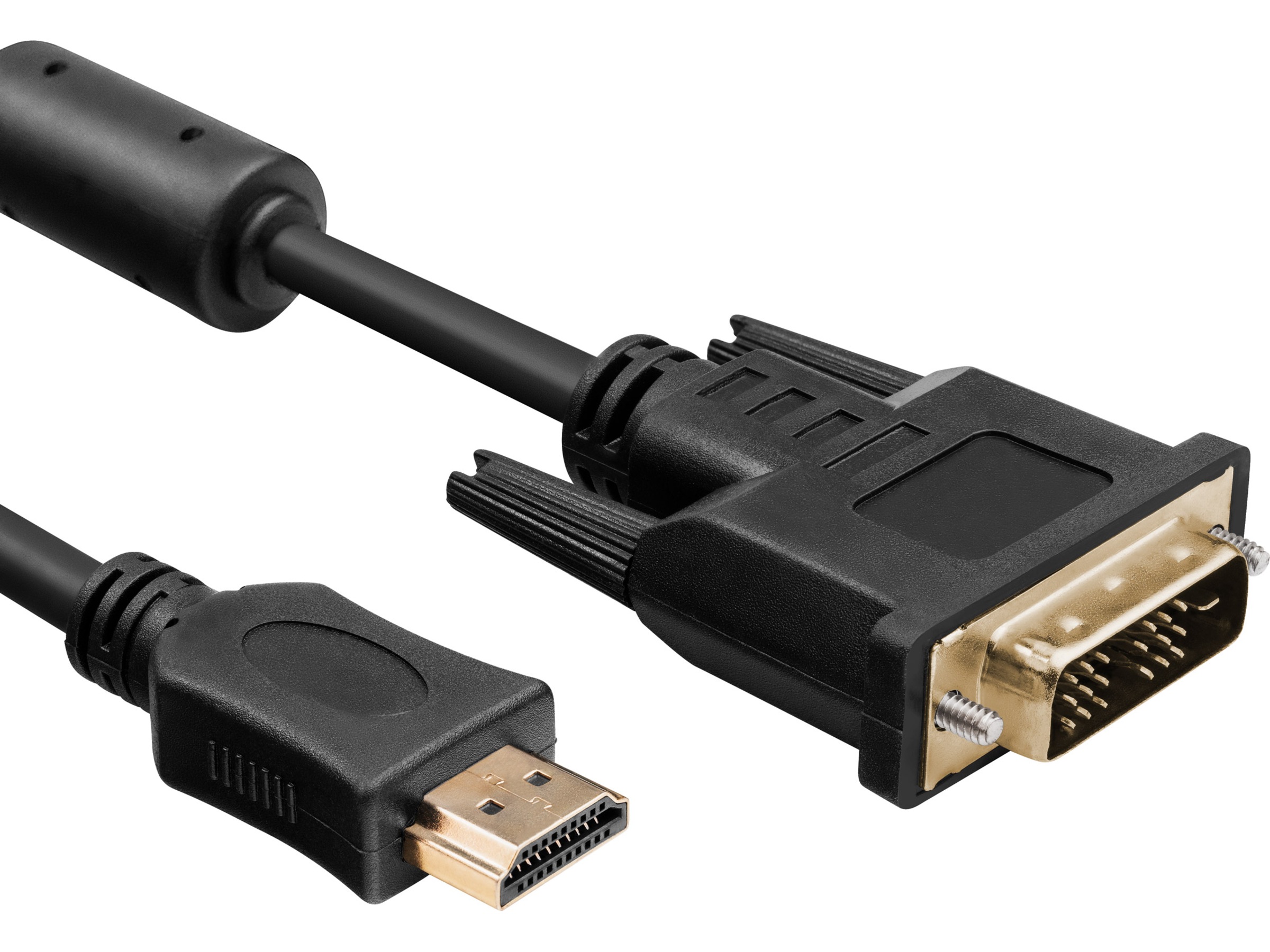 HDMI till DVI kabel 3m (svart) Skärmkablar