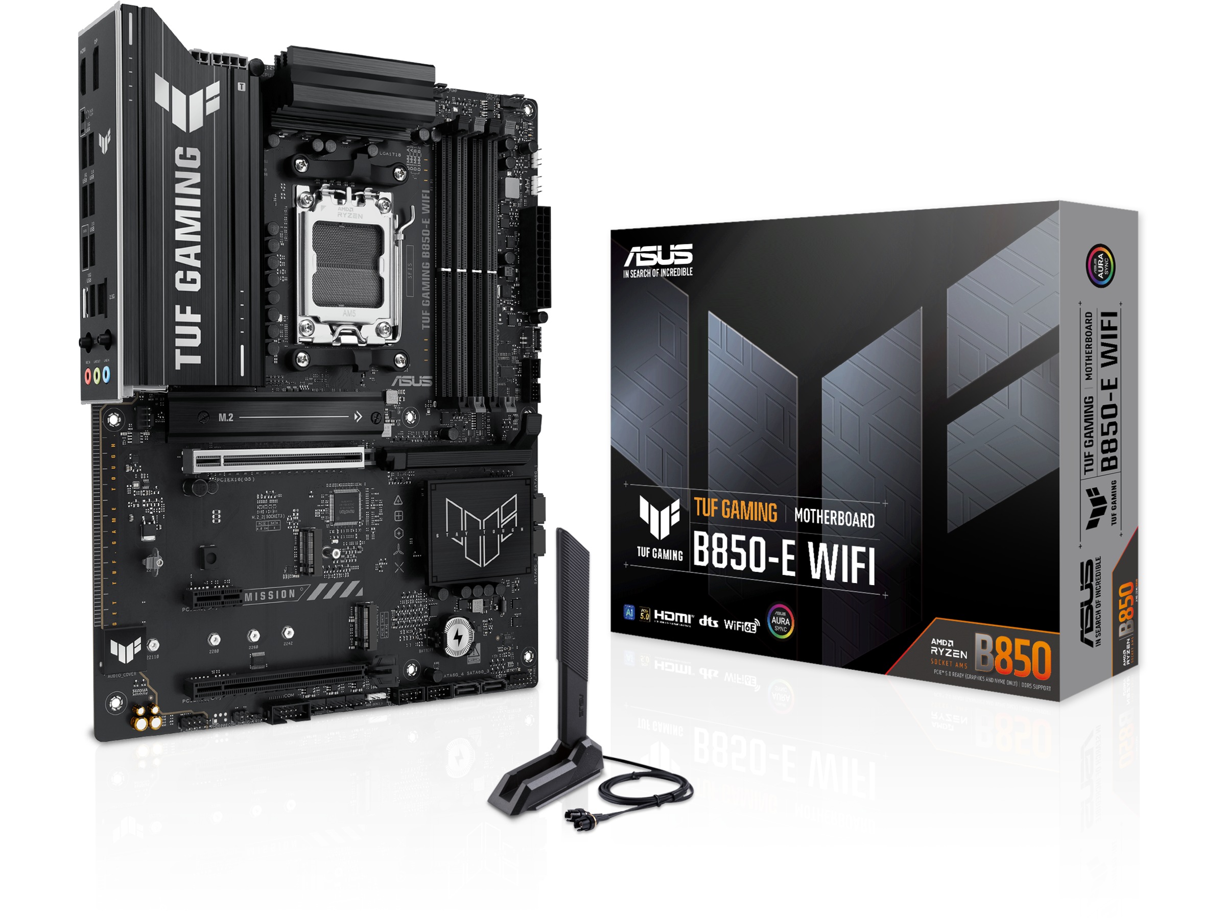 ASUS TUF GAMING B850-E moderkort WIFI AMD Socket
