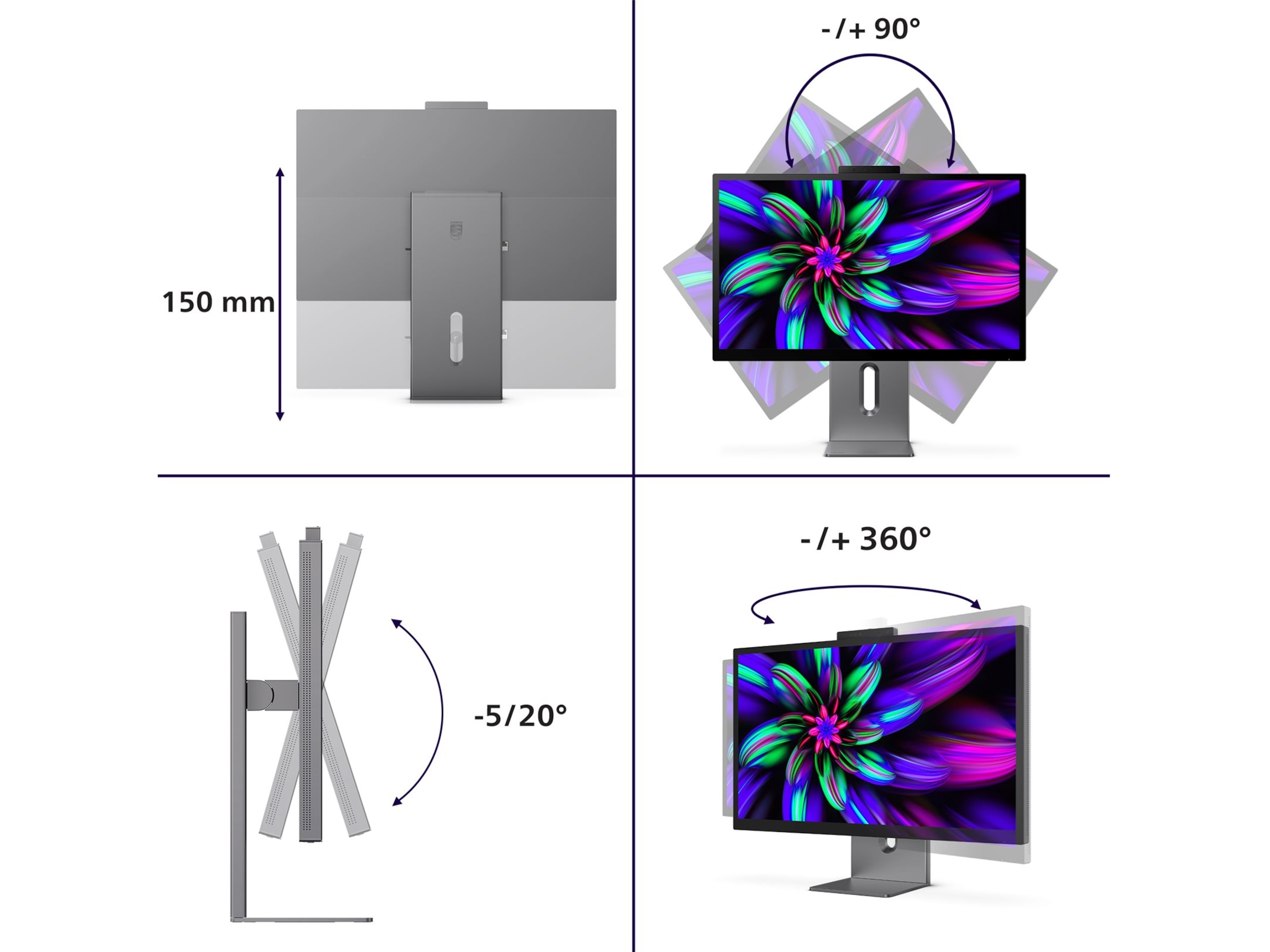 Philips 27" 5K skärm 27E3U7903/00 Bildskärmar