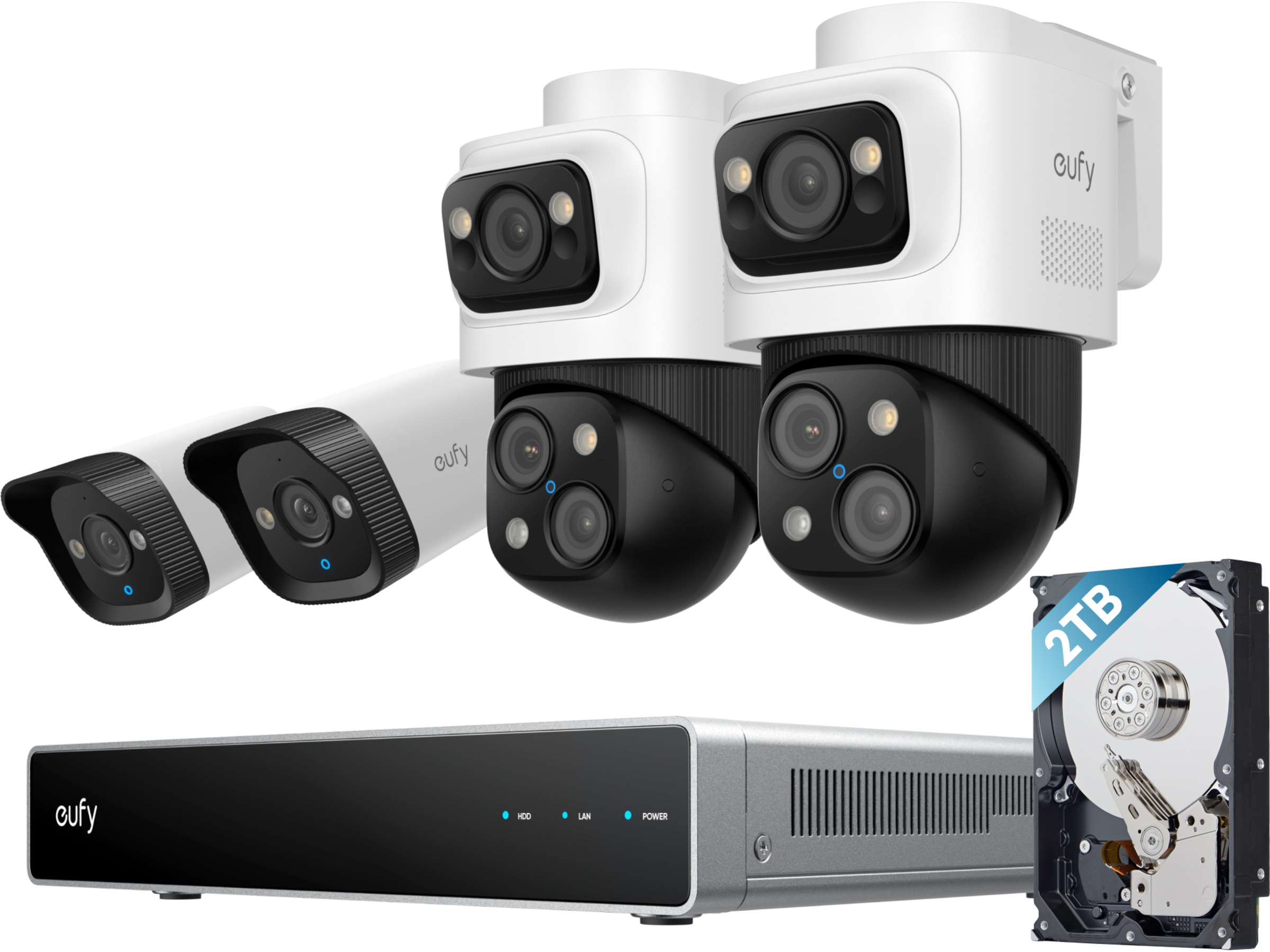 Eufy NVR Security System S4 övervakningskamera (4 kameror) Övervakningskamera