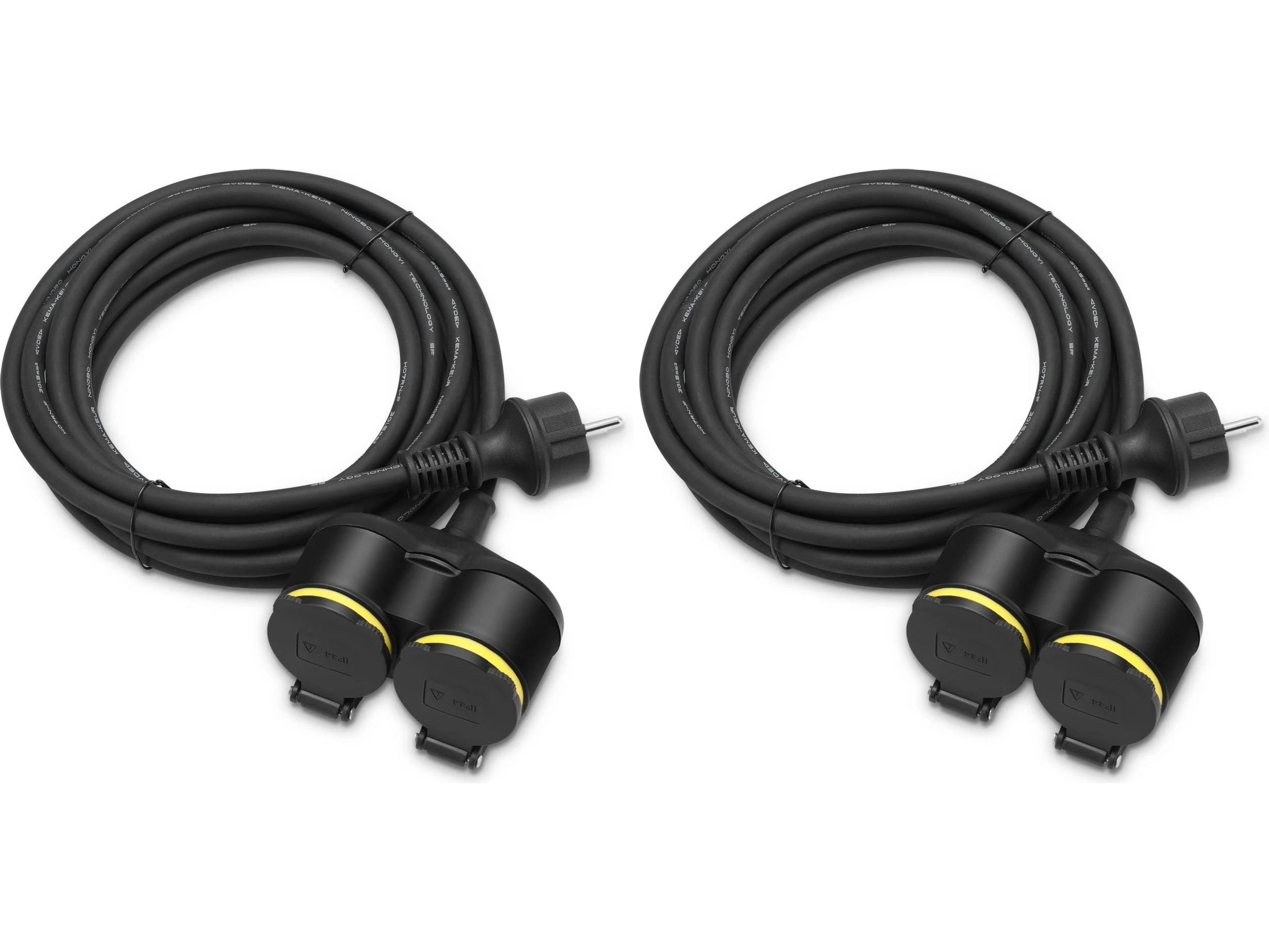 Andersson ECO 3.0 dubbel skarvsladd 5 m 2-pack Förlängningskabel & förgrening