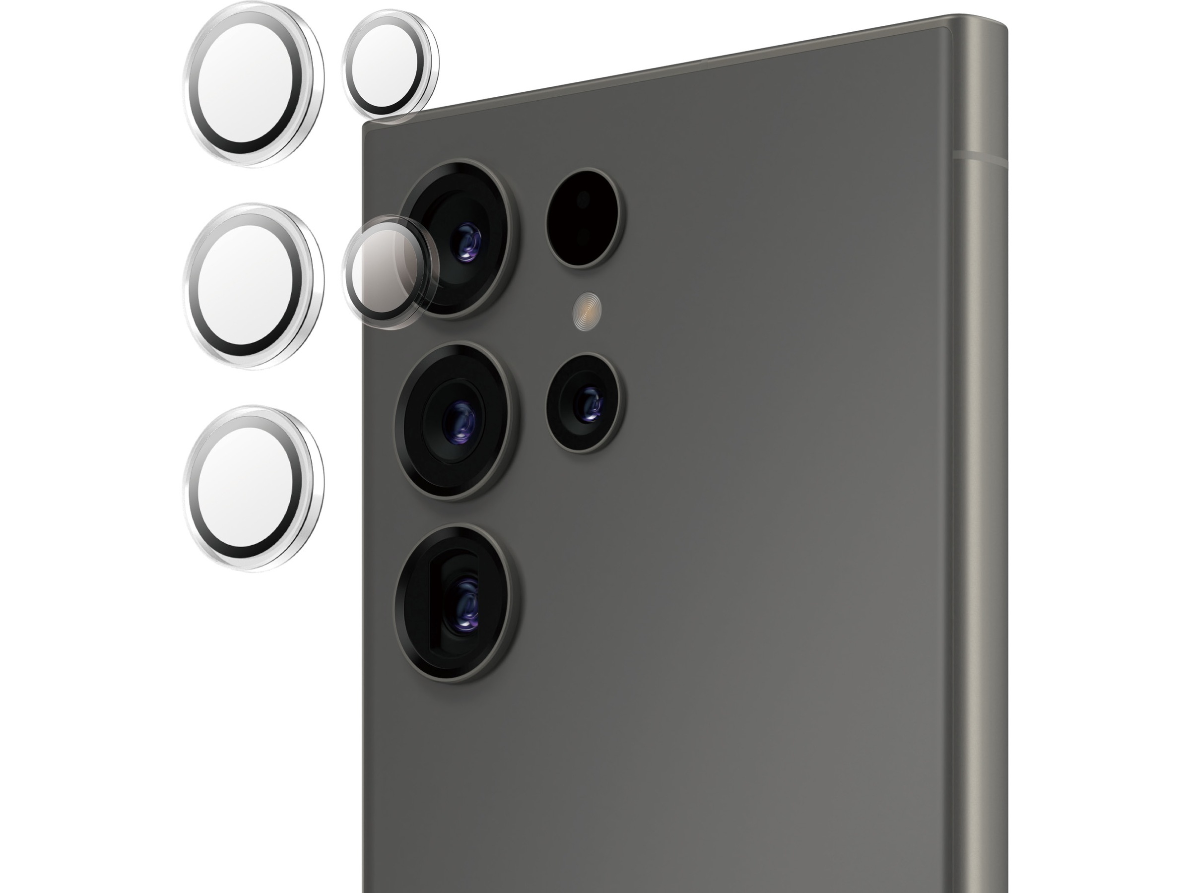 PanzerGlass Galaxy S25 Ultra Hoops Linsskydd (transparent) Skärmskydd mobiltelefon