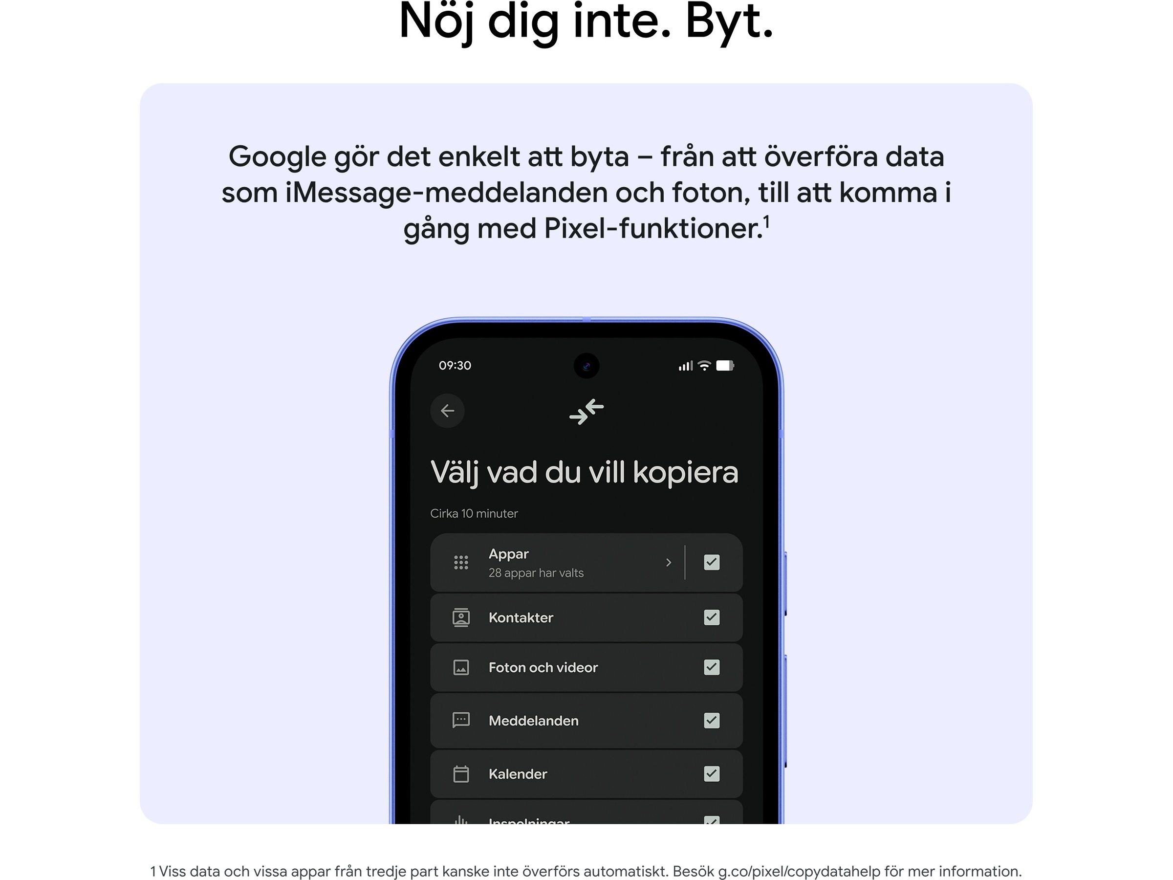 Google Pixel 10a 128GB (obsidian) Mobiltelefoner