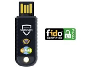Swissbit iShield Key Pro USB-A säkerhetsnyckel med FIDO2 & MIFARE Antivirus / Security