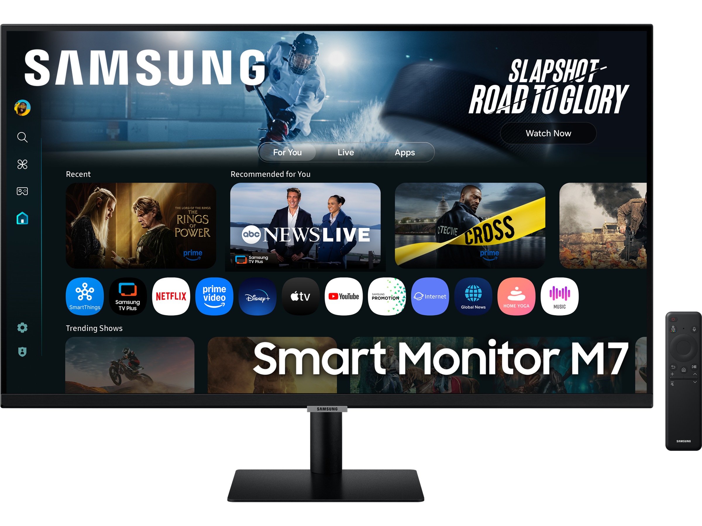 Samsung 32" 4K smart skärm M7 32FM702 (svart) Bildskärmar