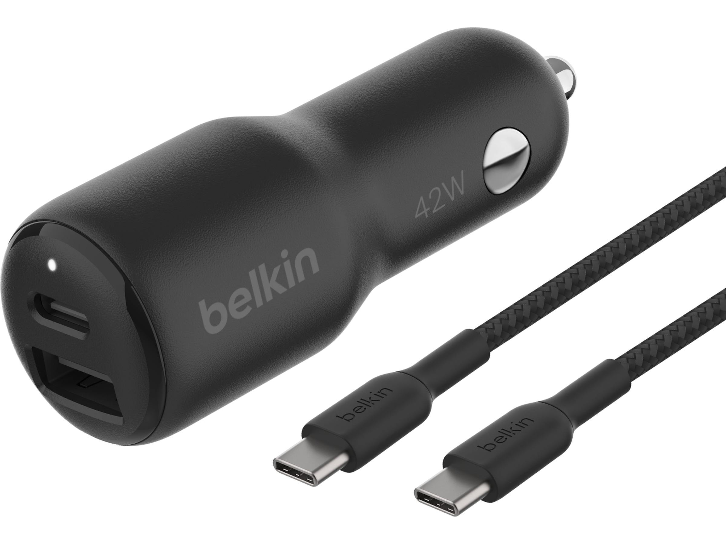 Belkin BoostCharge Dubbel billaddare på 42 W Mobilladdare