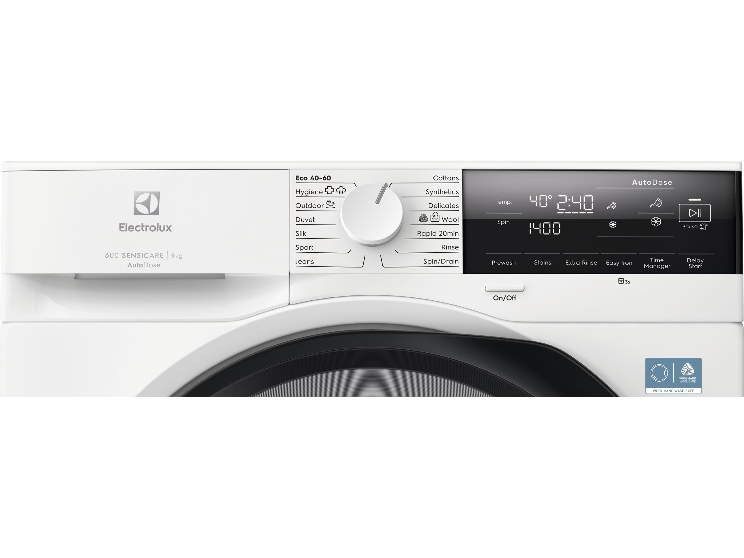 Electrolux 600 SensiCare tvättmaskin (vit) Tvättmaskin