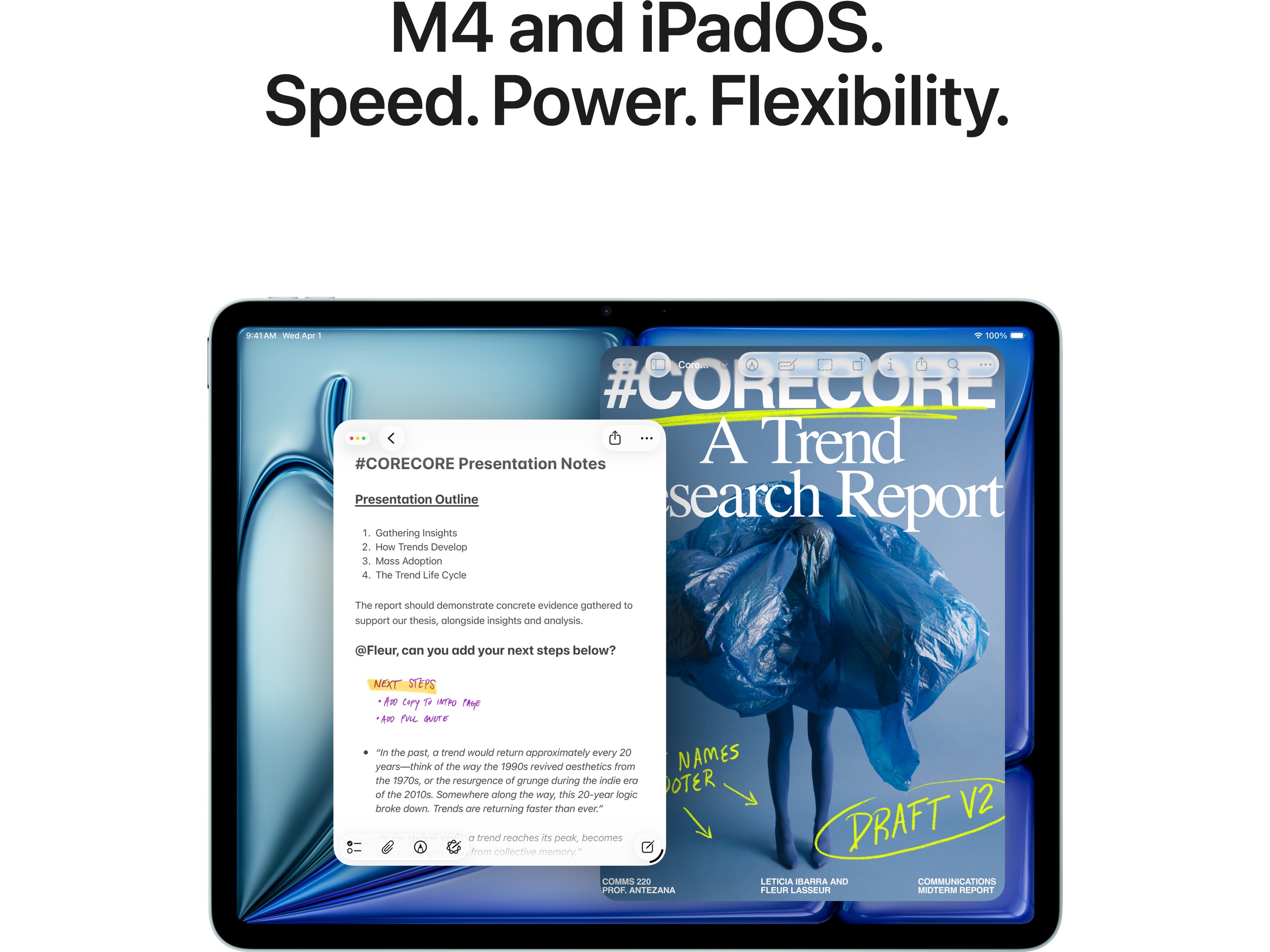 iPad Air 11" (2026) Wi-Fi 512GB (lila) Surfplattor