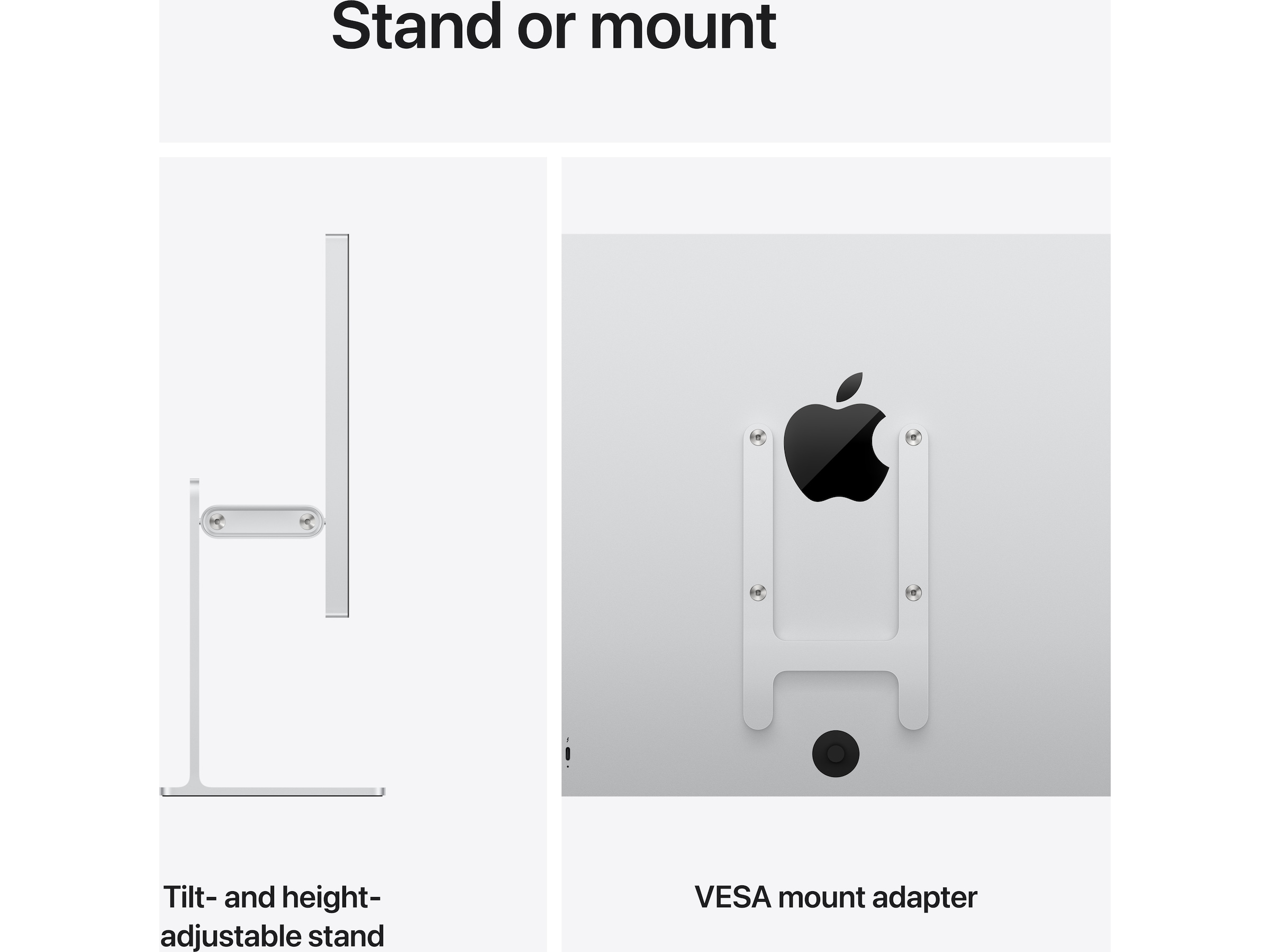 Apple Studio Display XDR (2026) Standard Glass - VESA-fäste (utan stativ) Bildskärmar