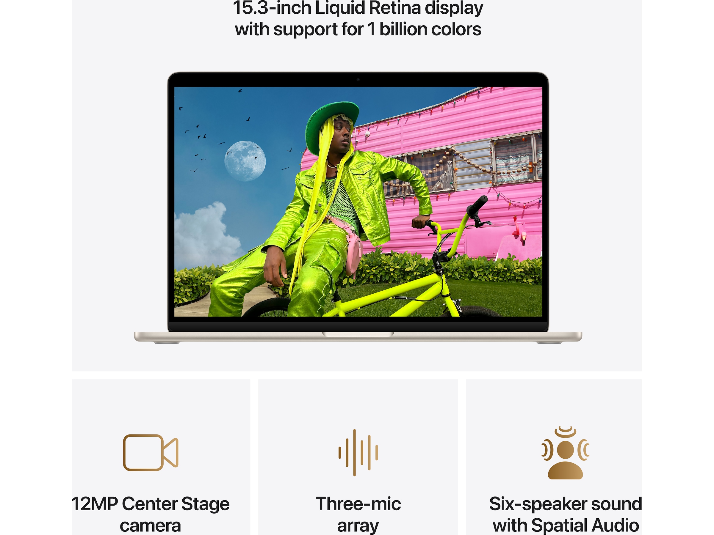 MacBook Air 15" M5 (2026) 512GB (stjärnglans) Datorer - Bärbara / laptop