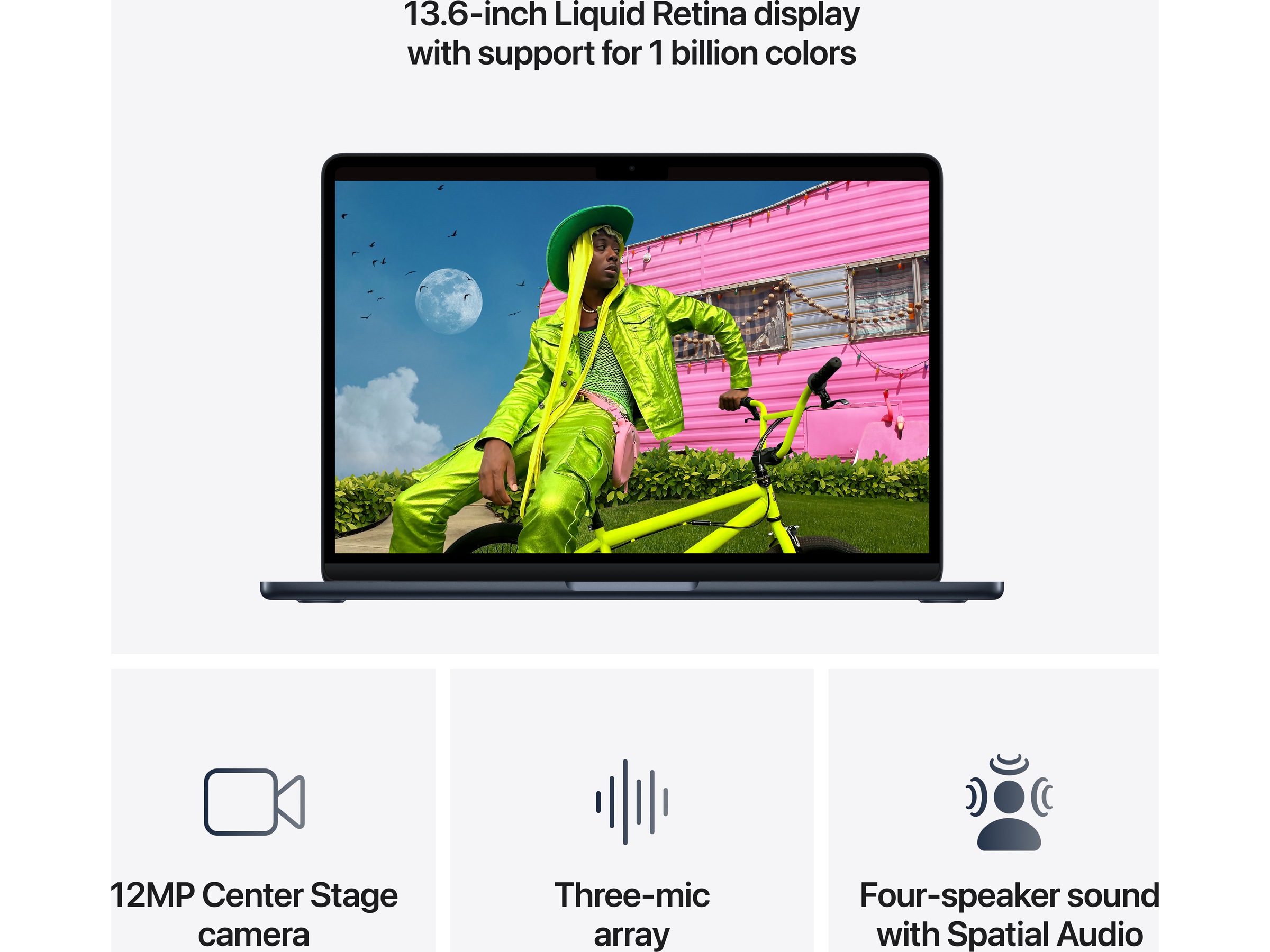 MacBook Air 13" M5 (2026) 1TB (midnatt) Datorer - Bärbara / laptop