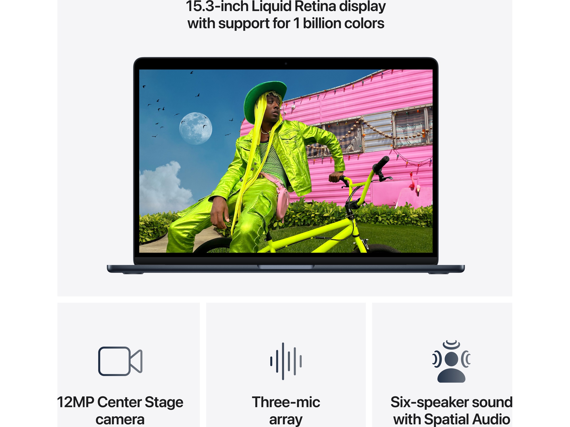 MacBook Air 15" M5 (2026) 512GB (midnatt) Datorer - Bärbara / laptop