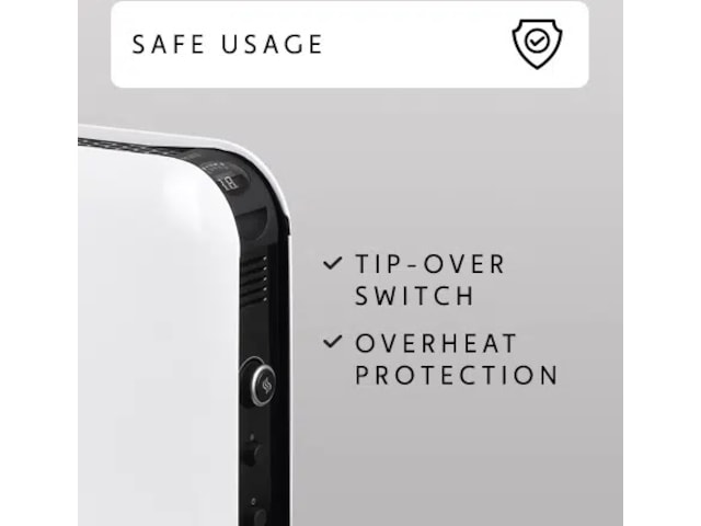 Mill Instant Max golvelement 2200W Mec (vit) Fristående element