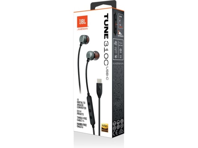 JBL Tune 310C trådbundna öronsnäckor, In-Ear (svart) In-ear hörlurar