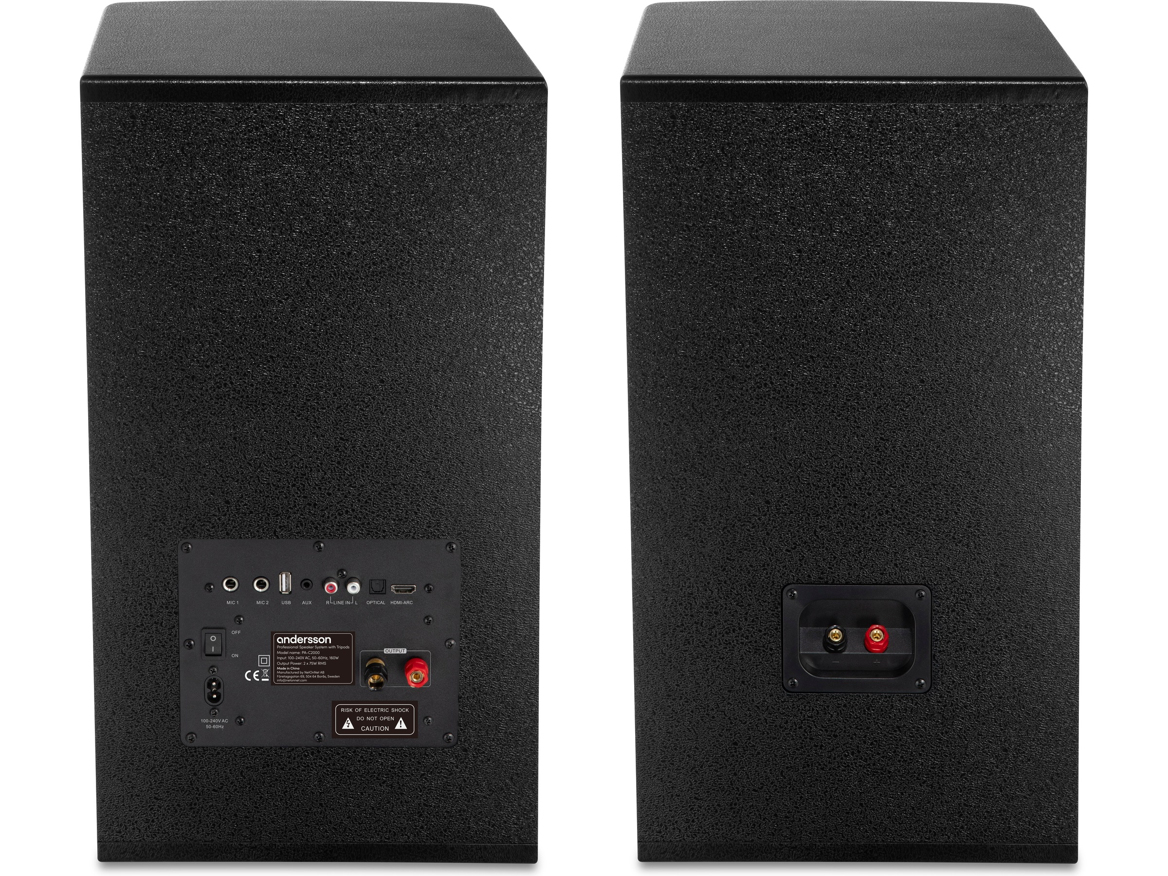 Andersson PA-system 300W Bluetooth 5.3 Högtalare