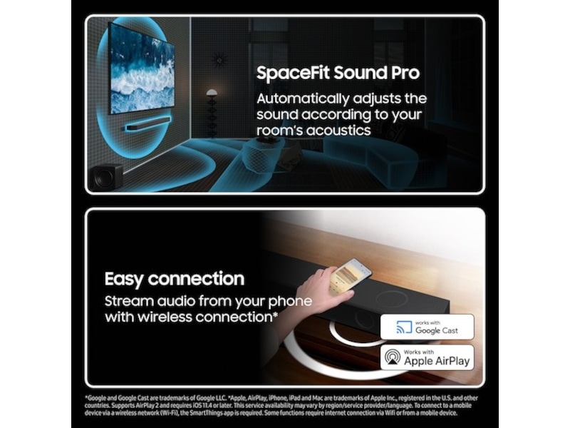 Samsung HW-Q935F soundbar med subwoofer (2025) Soundbars