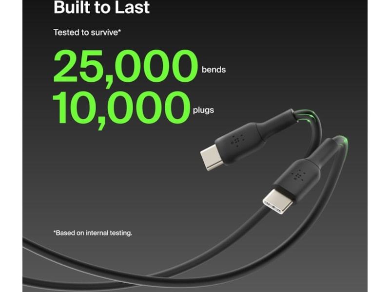 Belkin USB-C kabel 2m (svart) USB-kablar