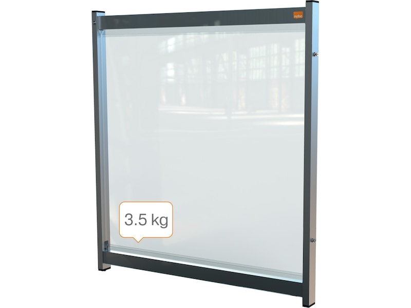 Nobo bordskärm modul Premium Plus - 75x82cm Tillbehör till arbetsstationer och kontorsbås