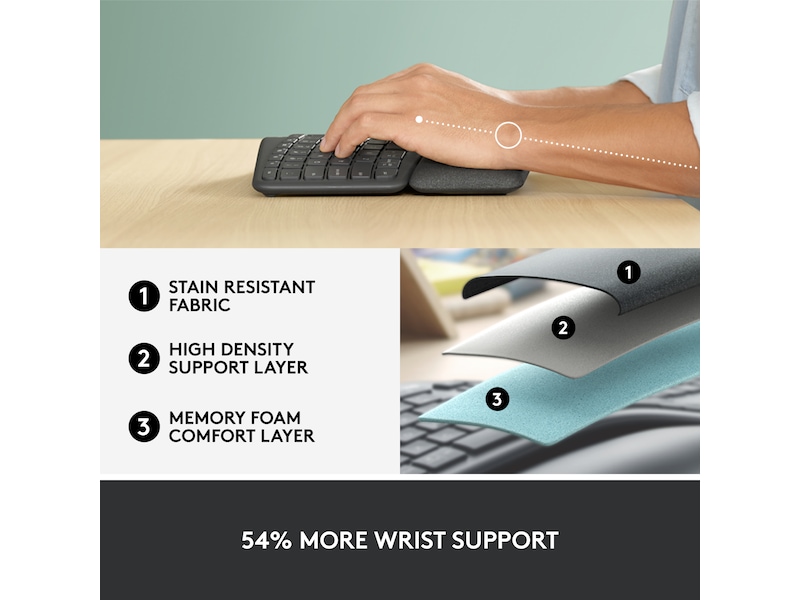 Logitech ERGO K860 Trådlös Tangentbord Tangentbord