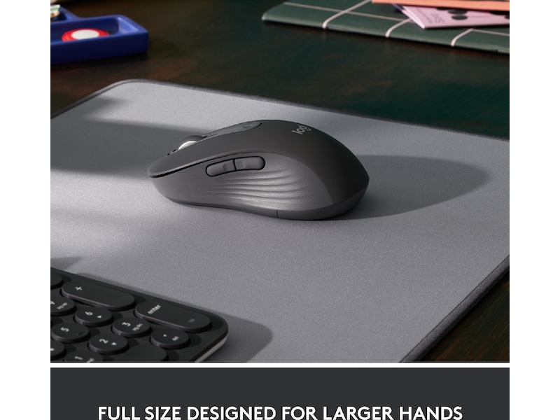 Logitech Signature M650 Large  trådlös mus grafitgrå Mus
