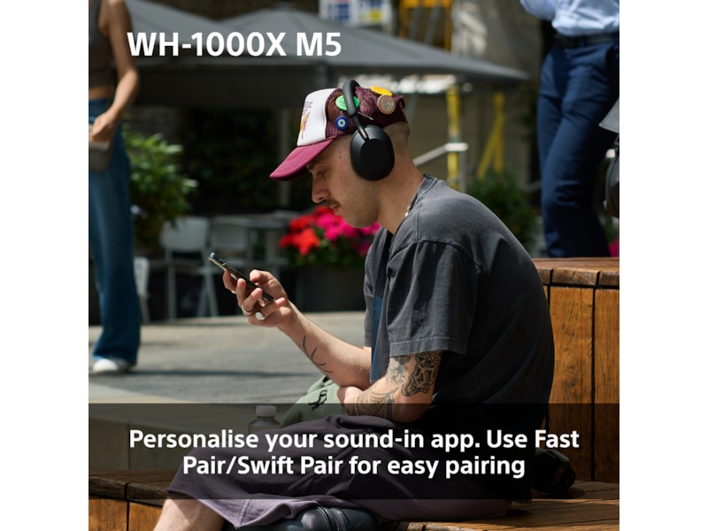 Sony WH-1000XM5 trådlösa hörlurar, Over-Ear (svart) Hörlurar