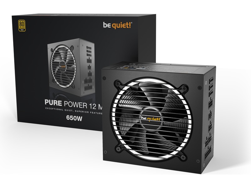 be quiet! PURE POWER 12 M | 650W Nätaggregat