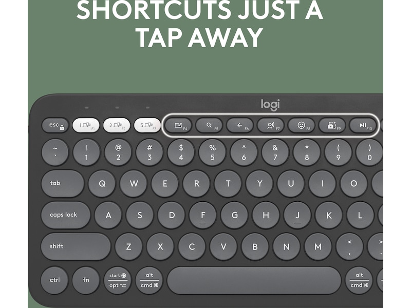 Pebble Keys 2 K380s (svart) Tangentbord