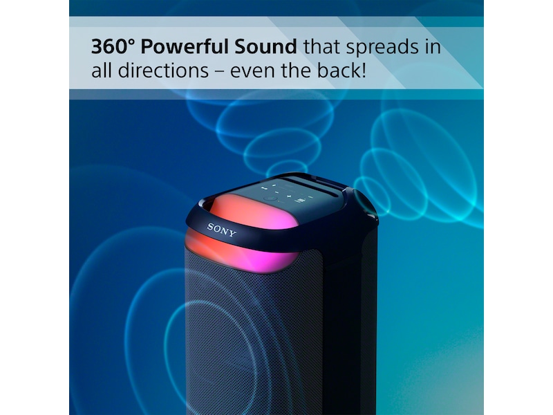 Sony SRS-XV800 trådlös bärbar högtalare (svart) Trådlös / Bluetooth högtalare