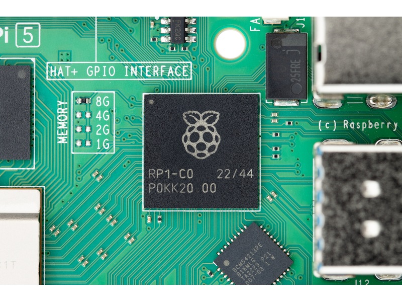 Raspberry Pi 5 Model B, 4GB RAM Integrerad CPU