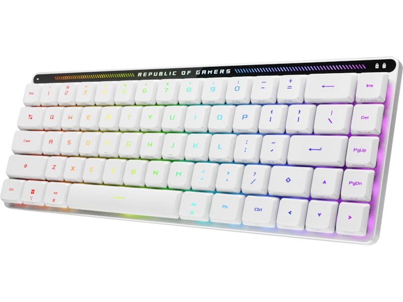 ASUS ROG Falchion RX Low Profile Optical trådlöst gamingtangentbord(vit) Gamingtangentbord