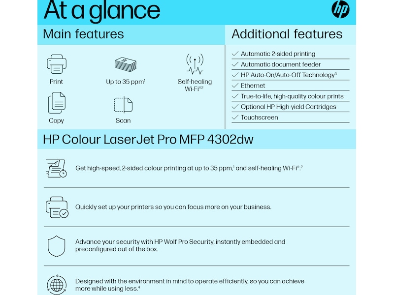 HP Color LaserJet Pro MFP 4302dw skrivare Skrivare