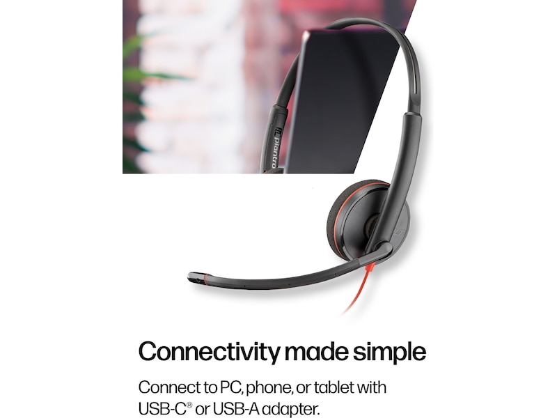 Poly Blackwire MS 3320 USB-C Headset Trådbundet headset