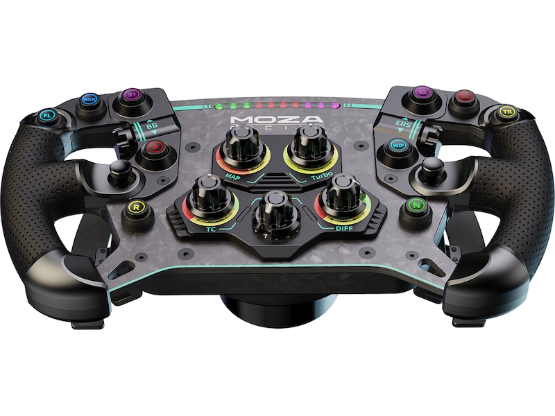 Moza Racing GS V2P Microfiber Leather GT Ratt 30cm Ratt och pedaler