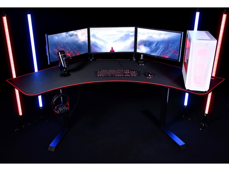 Arozzi Arena Angelo Gaming Desk (pure black) Gamingdesk