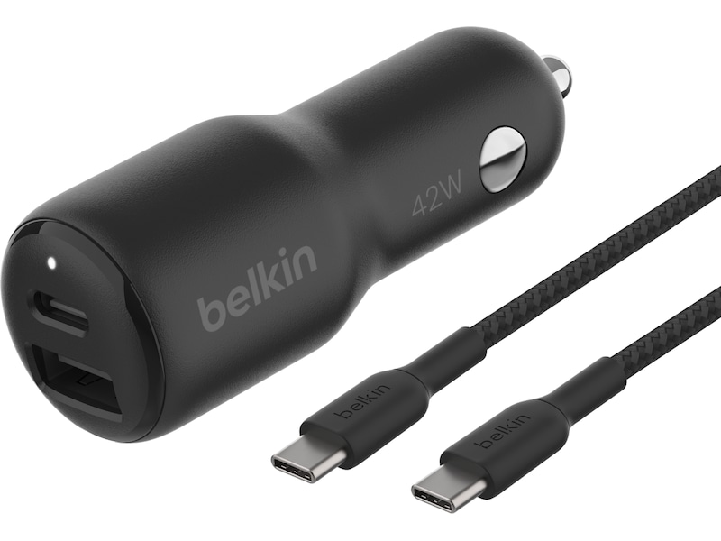 Belkin BoostCharge Dubbel billaddare på 42 W Mobilladdare