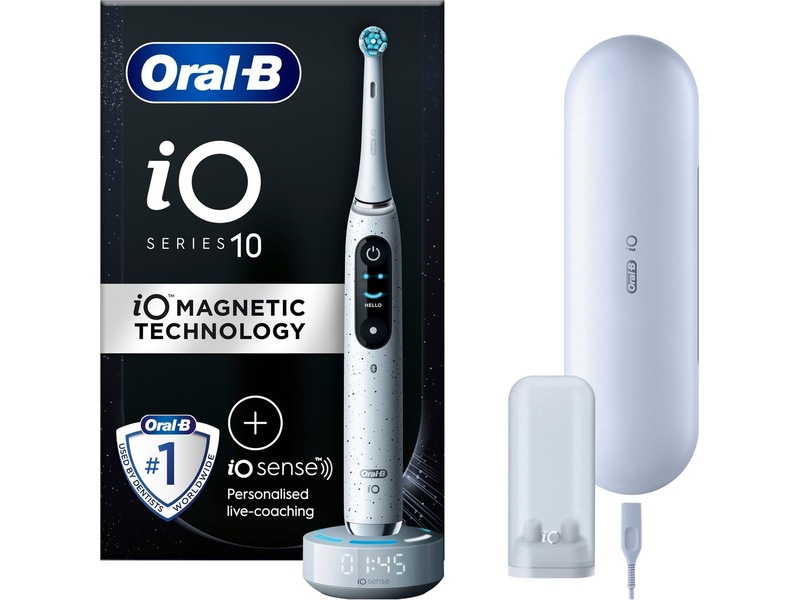 Oral-B iO 10 elektrisk tandborste (stjärndamm vit) Eltandborste